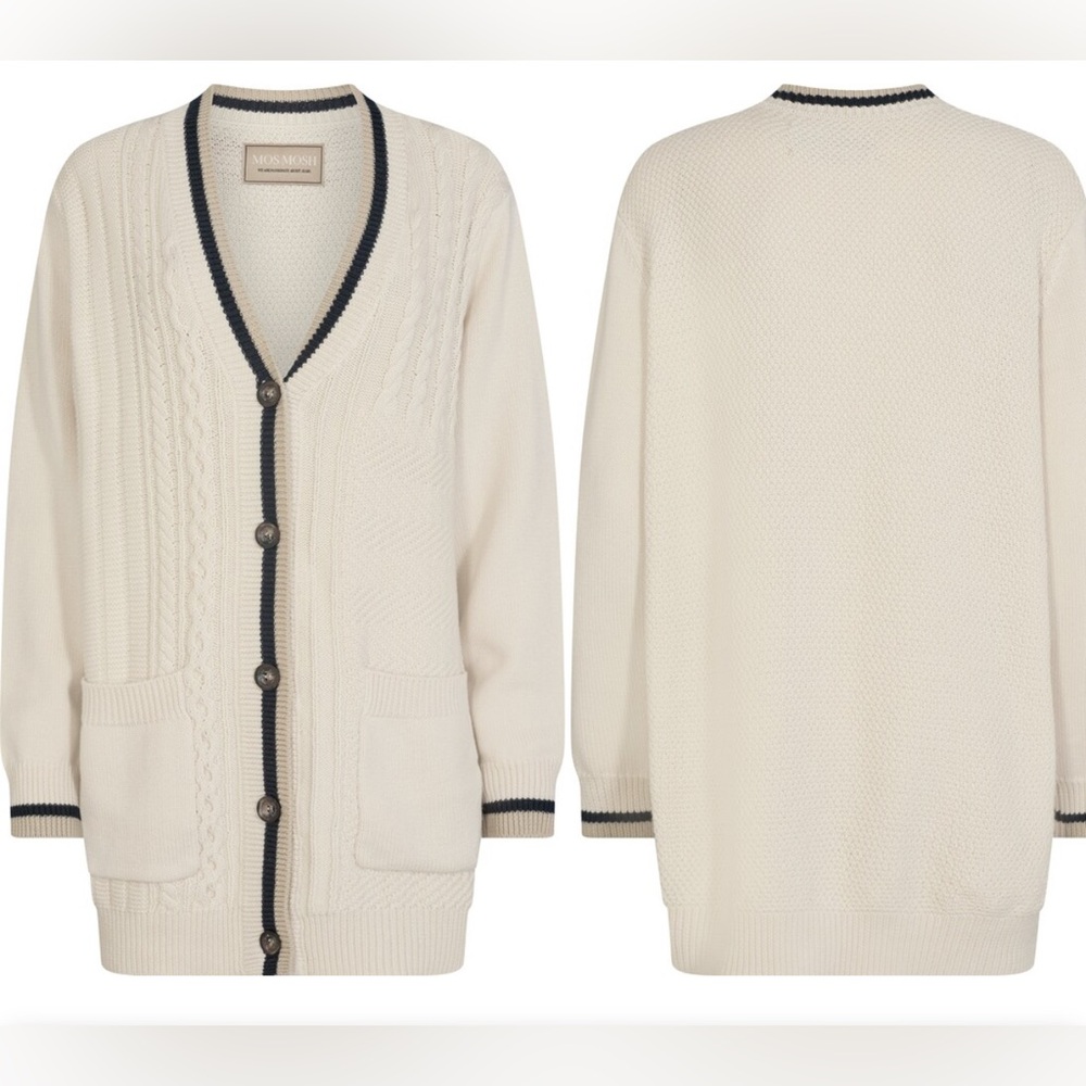 MOS MOSH NWOT Wrenley Knot Cardigan Cotton Wool Blend